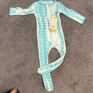 Kyte Baby Tie-Dye Blue Kids One Piece